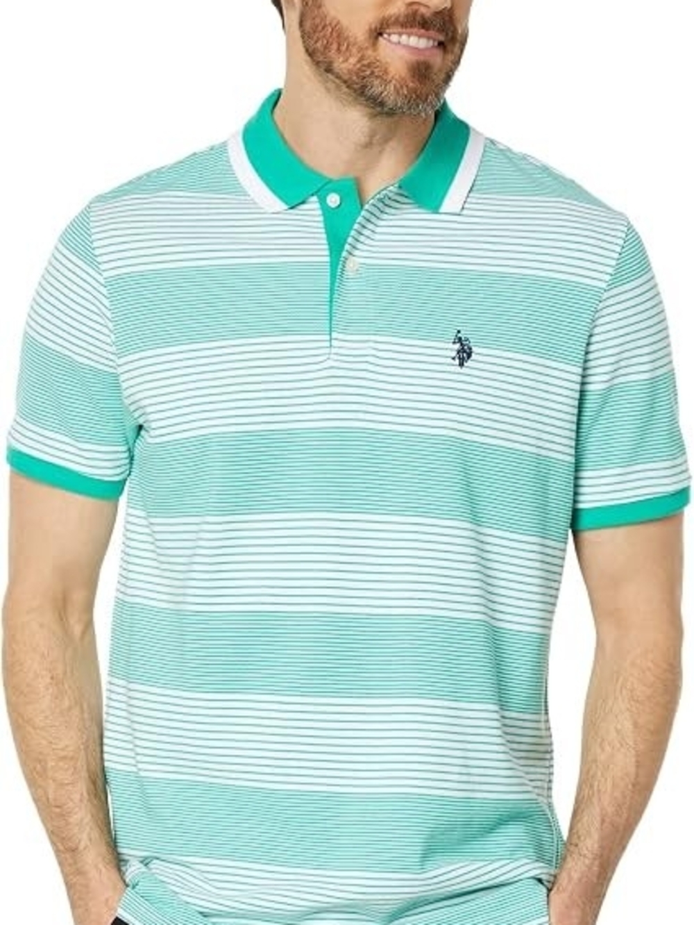 U.S. Polo Assn. Mens Striped Polo